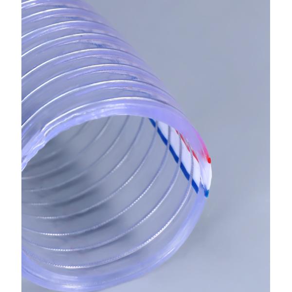 Water Suction PVC Steel Wire Reinforced Hose with Various Specifications Length 100m