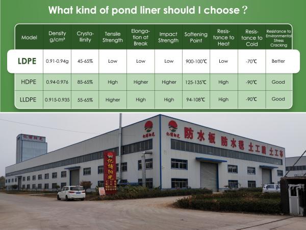 1m-8m Width HDPE Geomembrane Pond Liners for Fish Shrimp Farm Black White Green Blue