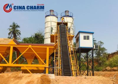 Skip Hopper Type Concrete Batching Station JS1000 Auto Concrete Mixer Plant one cubic plant