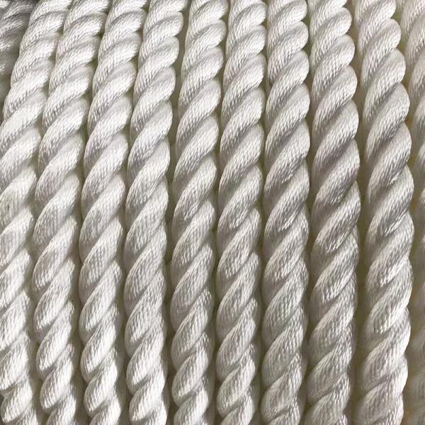 3mm 6mm 3 Strand Twisted Nylon Rope for Manufacturing Customized Colour and Durable