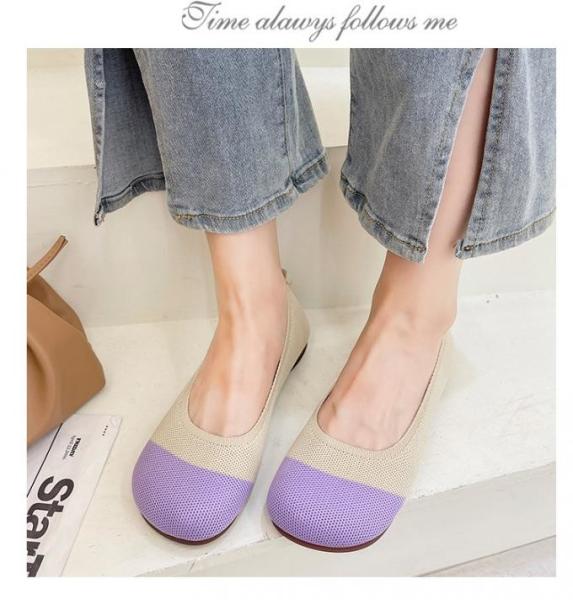 Elegant Round Toe Loafer Flat Shoes Comfortable For Women All Seasons