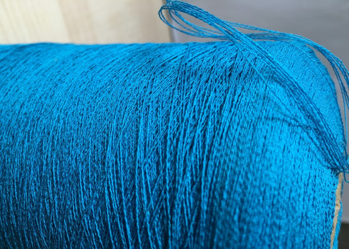 Colored Fancy Knitting Yarn , Viscose Nylon Blended Yarn 24S /2 For Summer Clothes