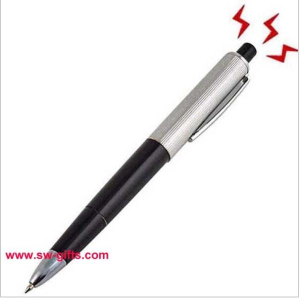 Joker Play Shocking Electric Shock Novelty Metal Pen Prank Trick Joke Gag New Funny Toy