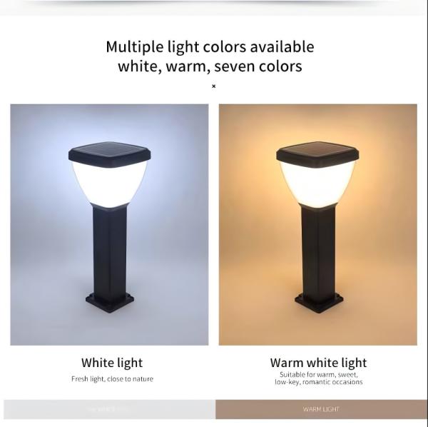 2700K Warm White Solar Garden Pathway Light IP65 Waterproof