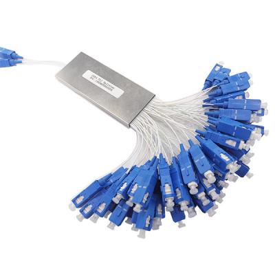divisor do PLC da fibra ótica 1 x 64, cabo de fibra ótica protegido apertado compacto