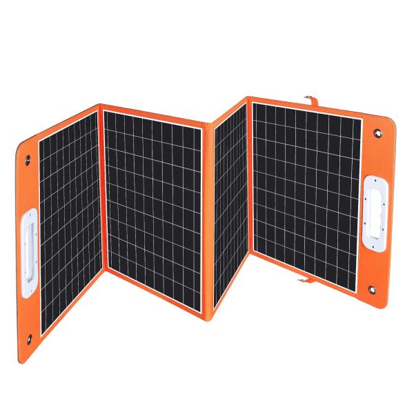 Waterproof 100W 18V Ultra-thin Monocrystalline Silicon Solar Panel Bank for Emergency