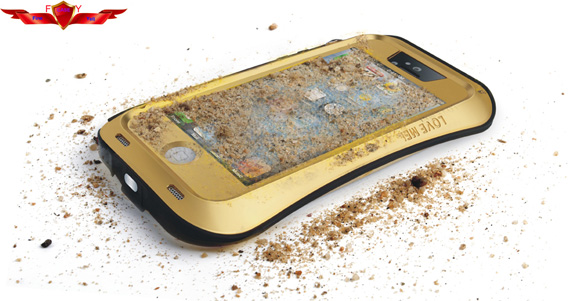Aluminum Dirtproof/Shockproof/Waterproof With Gorilla Glass Iphone 5 5S Cases