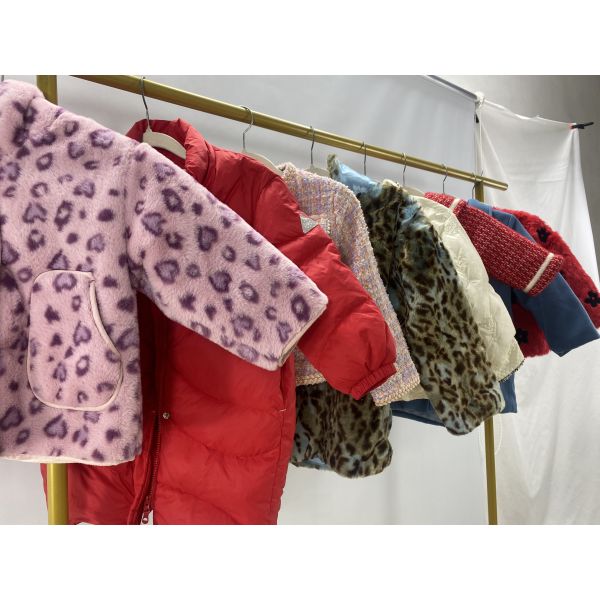 Wholesale High Quality Children's Jackets Autumn Winter Mixed Styles Slim Fit Fashionable Used Clothes Polyester/Cotton Mixed Second Hand Clothes