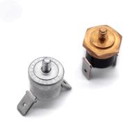 M6 M5 M4 encantam a cabeça de cobre NENHUM termostato bimetálico cerâmico do disco do interruptor térmico do NC 10A 15A 16A 250V 200C 260C KSD301