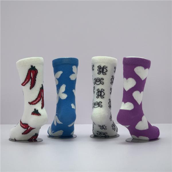 Customizable Non-slip Socks for Kids Organic Cotton Material and Cartoon Print Pattern