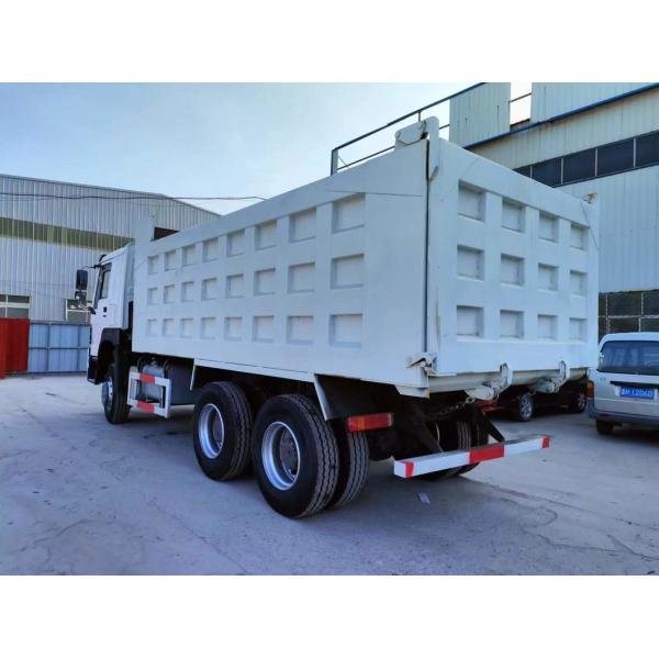 6×4 Front Lifting Style Dump Truck 351-450HP Secondhand Sinotruck HOWO 10wheeler White