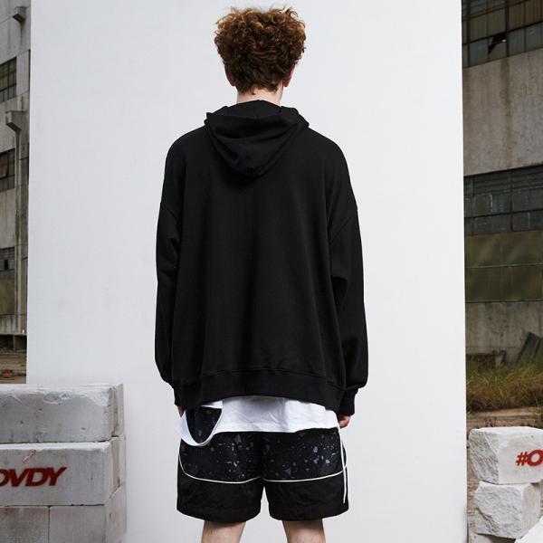 os ternos 180gm-300gm movimentando-se unisex lisos desproporcionados fizeram malha mulheres do Hoodie