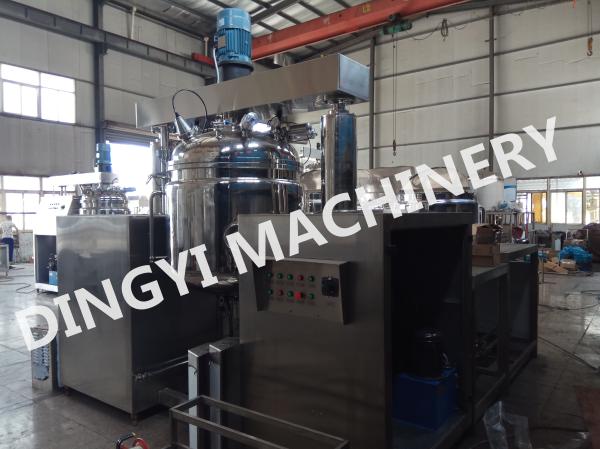 High Speed Vacuum Emulsifying Mixer , 380V Vacuum Mixer Machine Electrical Heating