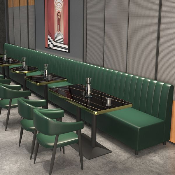Best Price Factory Restaurant Seating Booth for Restaurant Furniture Metal Coffee Table Sets With Chairs