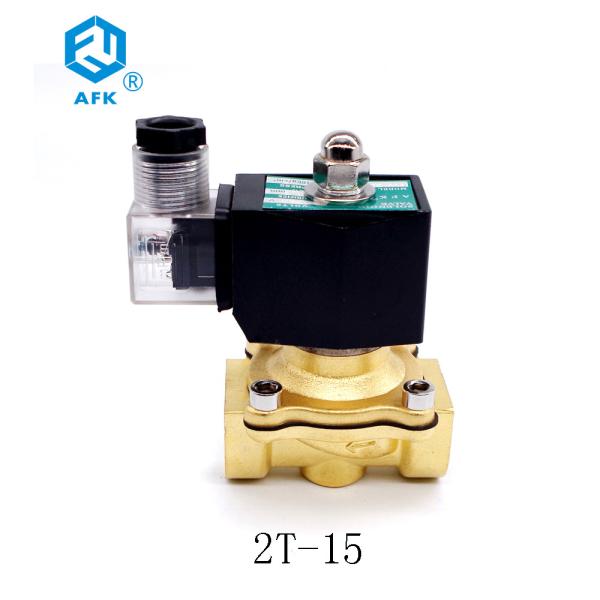 C.C. elétrica de bronze 24V da válvula de solenoide do gás do Lpg da polegada de 1/2