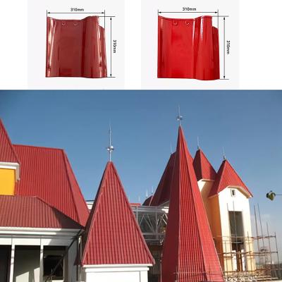 Spanish S Style Interlocking Ceramic Roof Tiles Quality Ceramic Red For Aesthetic Roofs