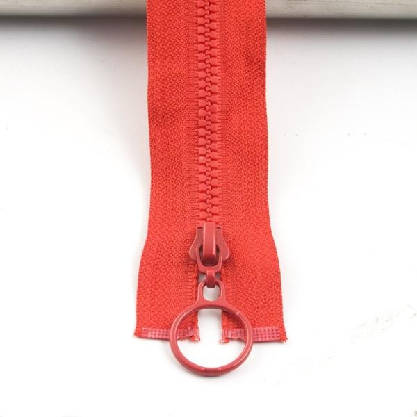 #5 Resin Zipper With Colorful Teeth For Garment In Pink