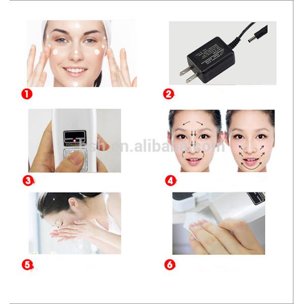 Mini Portable Skin Peeling Solutions Ion Skin Scrubber Ultrasonic Peeling Machine