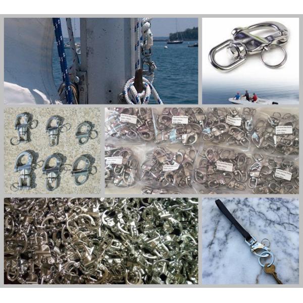rigging  hardware ,stainless steel swivel eye snap shackle ,stainless steel snap shackle