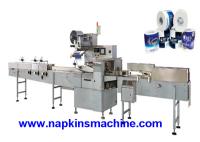 Máquina de embalagem do rolo de toalete do MOTOR de SIEMENS de 55 sacos/minuto