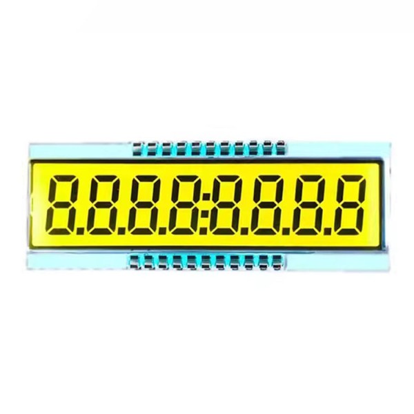 Wholesale 8 Blue Yellow Digit STN LCD Display From Chinese Manufacturer for Customized Products