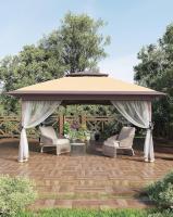 Gazebo en aluminium durable pour le jardin de la cour de la maison