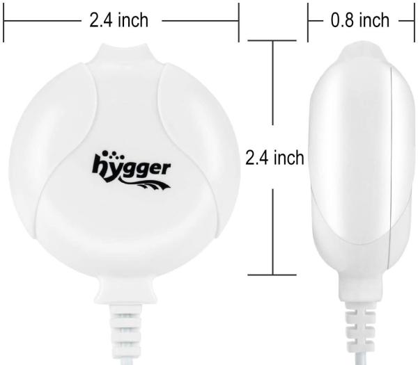 Mini 1.5 Watt Hygger Air Pump For 15 Gallon Fish Tank