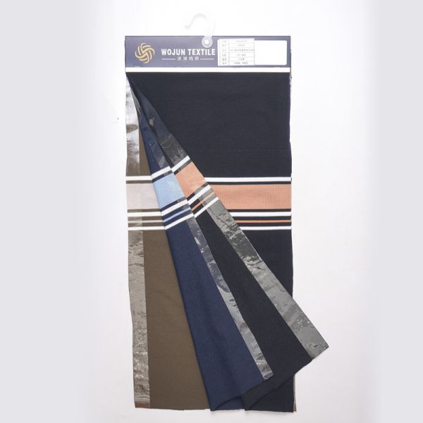 Pineapple Texture Series: 95/5 Cotton Spandex Striped Knit Fabric (175cm)