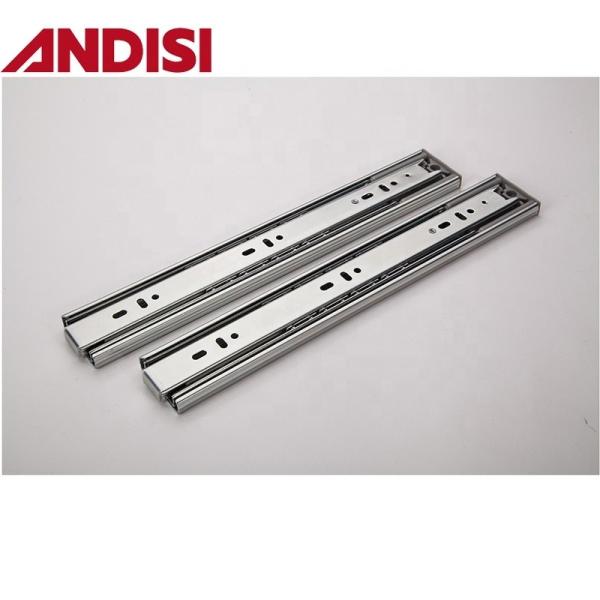 Mail Packing Full Extension Telescopic Push to Open Ball Bearing Soft Close Drawer Slides for Drawer