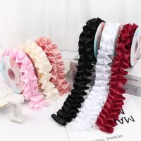 4.0cm*4.5m Ruban de polyester à bord ridé pour emballage de fleurs