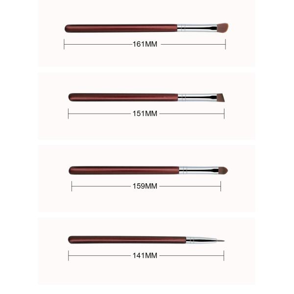Must Have Cosmetic Brushes Luxury Set For Girls Makeup Dark Red Color