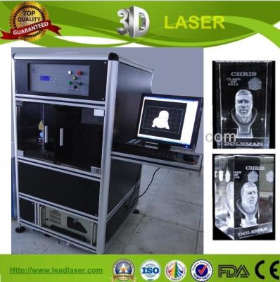 3D Glass Etching Machine , High Speed Scanner 3D Glass Engraving Equipment