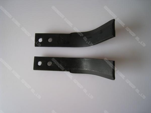 Spring steel 65MN Agri Spare Parts Rotary Tiller Blade For Dry Land 0.45kg - 0.6kg