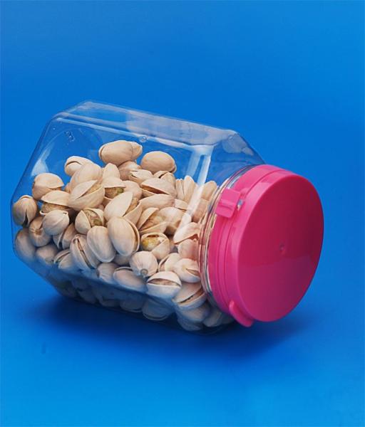 Lightweight 500Ml Plastic Jar Food Grade Pe Material 79 * 79 * 109MM Outside