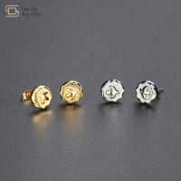 Voo chapeado ouro Eagle dos brincos do parafuso prisioneiro de Takahashi Goro Titanium Steel Jewelry 18k
