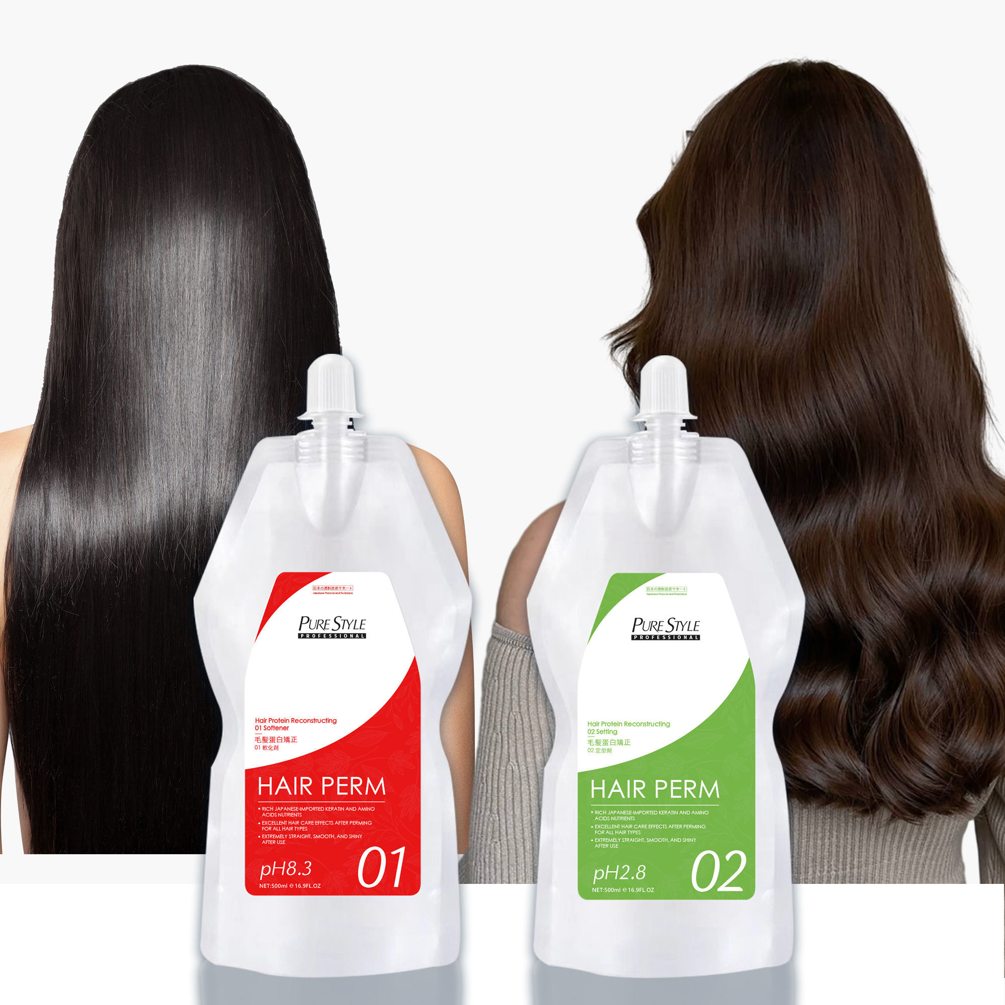 Purestyle OEM  Hair Perm Cream  Repair Damage Hair Protein Treatment for Salon Use Permanent Hair Straightening
