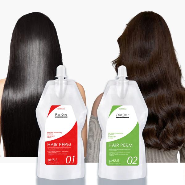 Purestyle OEM  Hair Perm Cream Raw Material Deep Hair Nourishing Repairing Hair Keratin Treatment Hair Curling