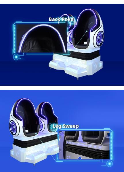 9d Cinema 360 Rotation VR Egg Shooting Simulator For Shopping Mall