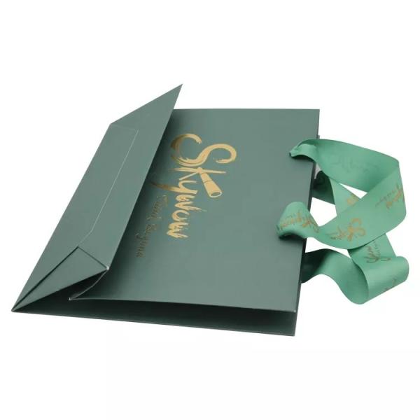Boutique Printed Paper Carrier Bags Foldable Reusable With Logo