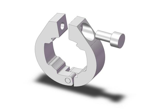 Anodic Oxidation Aluminium Tube Round Ring Retainer AL-31 RoHS Certificated