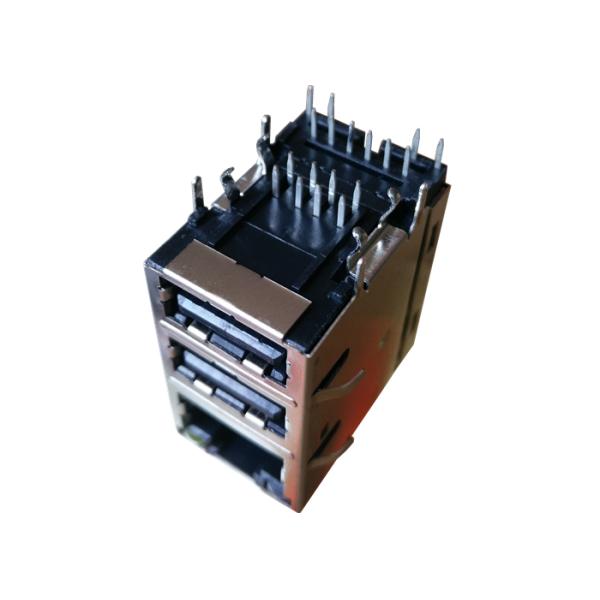 1840028-1 разъем USB RJ45 над двойное USB 2 Rj45 USB 10/100 1840026-1 штабелированным