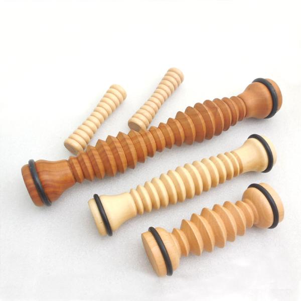 wooden foot roller massager , wooden body massager stick , wooden massager