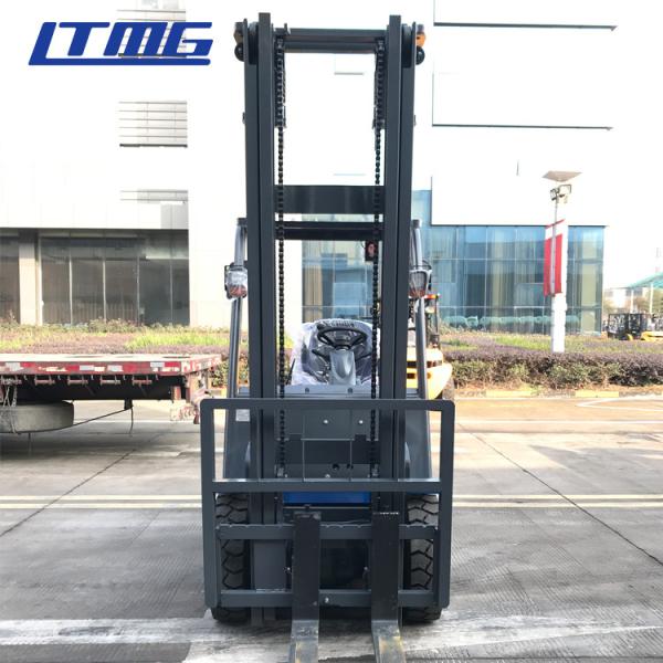 4 Wheel 2500kg Electric Forklift Truck , Battery Powered Forklift Truck