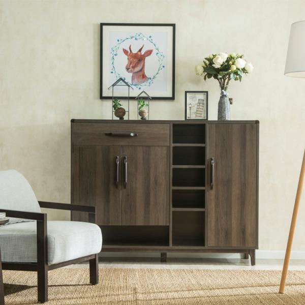 Wooden MDF Family Room Storage Cabinets Popular Living Room Cabinet Set