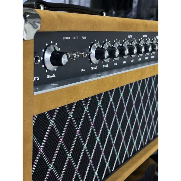 2024 HOT!!! Dumble #002 Version Clone SSS20-Steel String Singer SSS Tube Amp Head 20Watt in Suede Brown with Original Knobs