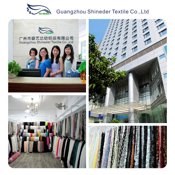 Green Metallic Guipure Lace Fabric , Nylon Cotton Fabric Flower Lace