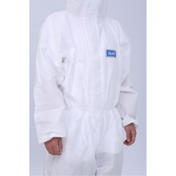 FDA510K coverall isolation suit 63g Disposable Medical Protective Clothing