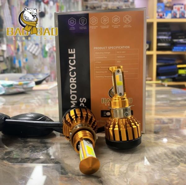 BAOBAO 25 Watts 2pcs Iron Metal 3 Colors Mini Driving Headlight Bulb for Kawasaki Gto Parts Front Fog Light Bike Modified Parts