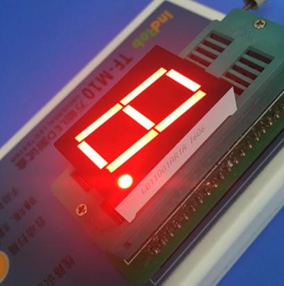 Super red 1.0 common anode single digit 7 segment led display for digital panel meter
