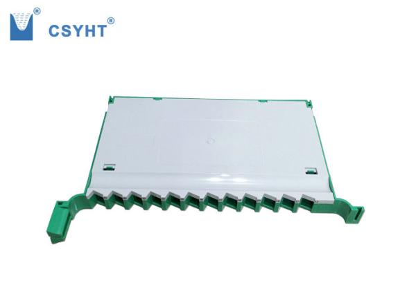24 Slots 12FO Fiber Splice Tray ABS Plastic ROHS 155*92*9mm